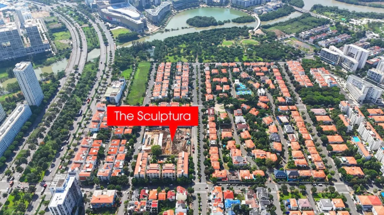 Vị trí dự án The Sculptura ngay khu Cảnh Đồi