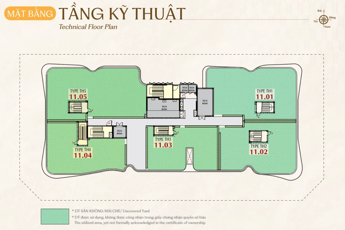 Mặt bằng tầng kỹ thuật